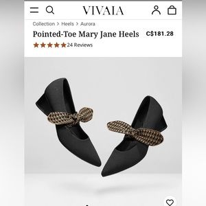 Vivaia pointed toe heels